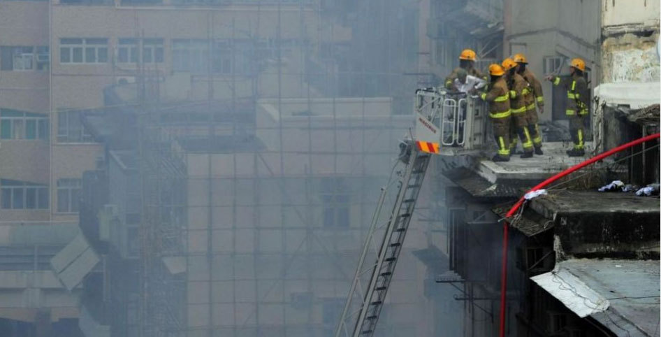 Dozens injured in a blaze in Kowloon, Hong Kong