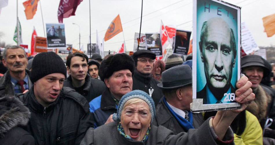 People protest Duma election fraud
