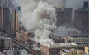 航拍纽约公寓爆炸现场 