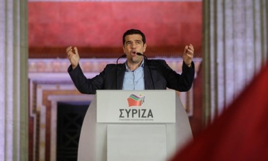 Syriza领导人齐普拉斯胜选后讲话