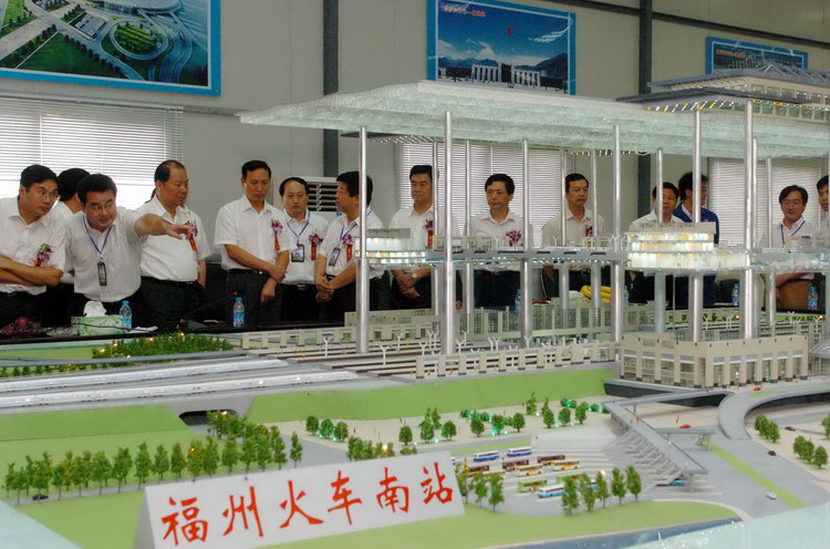 图文:福州火车南站模型