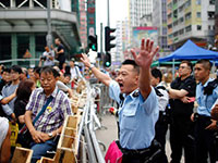 香港占中冲突不断