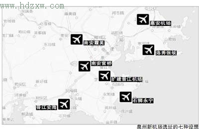 专家们认为扩建与大泉州城市建设有冲突;交通规划中还讨论了惠安机场