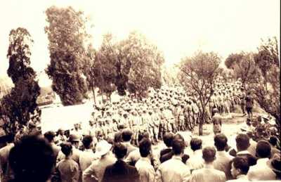 资料图片:1938年湘黔滇旅行团到达昆明
