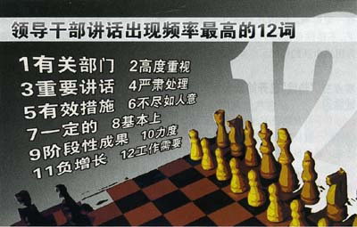 中国官场流行语折射官员心态透出四种不良风气