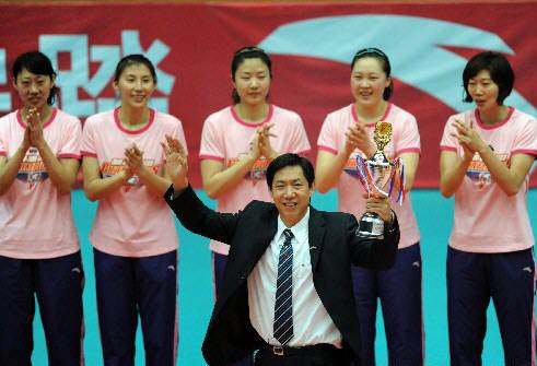 天津女排勇夺2008-2009全国女排联赛冠军
