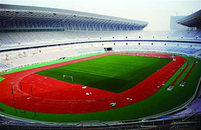 济南奥体中心体育场基本建成(图)