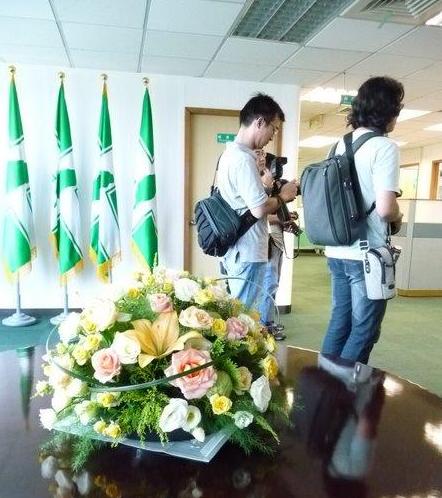 蔡英文办公室撤走葫芦风水阵 换成白玫瑰