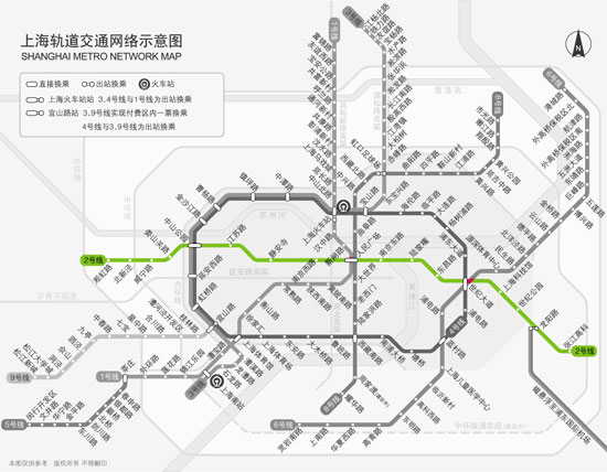 上海地铁二号线出现故障停驶50分钟(图)