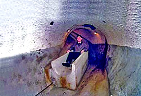 台湾政要逃生密道曝光 被称为世界最长滑梯