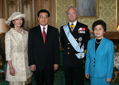 中国瑞典领导人9日互致贺电 庆祝两国建交60周