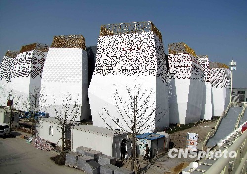 俄罗斯馆直播红场阅兵 期盼没有战争的城市_