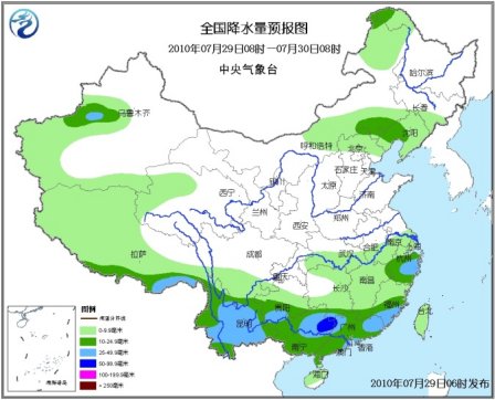 未来三天中国高温范围大云南华南等地有强降水