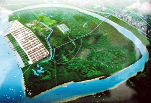 湖北团风罗霍洲港口开建打造船舶物流旅游综合性大港