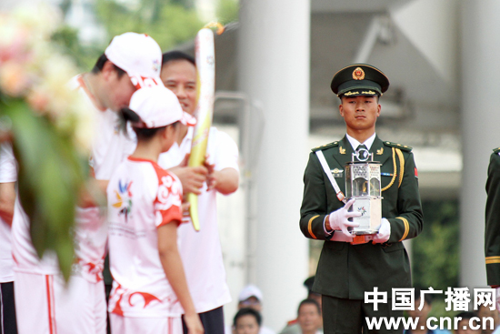 全国第五届特奥会火炬在厦门传递