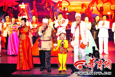 陕北民歌大赛昨颁奖老歌唱家清唱《兰花花》(