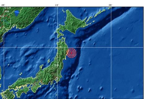 快讯：今日19时36分日本东海岸再发6.9级地震