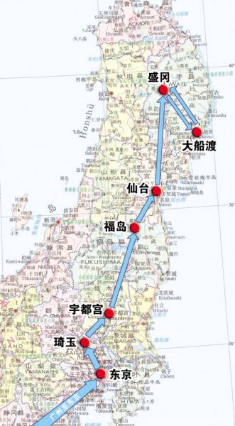 记者跟随驻札幌总领事深入灾区寻找受灾同胞