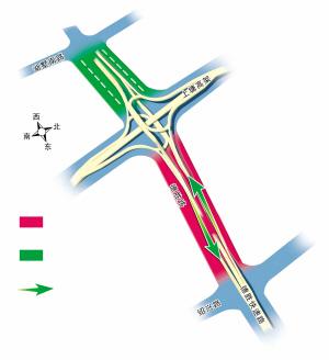 德胜快速路西延工程本周四开始第二阶段施工其中湖墅南路——绍兴路段机动车道封闭一年