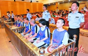 宣判现场，主犯肖桂宏被判处死刑。