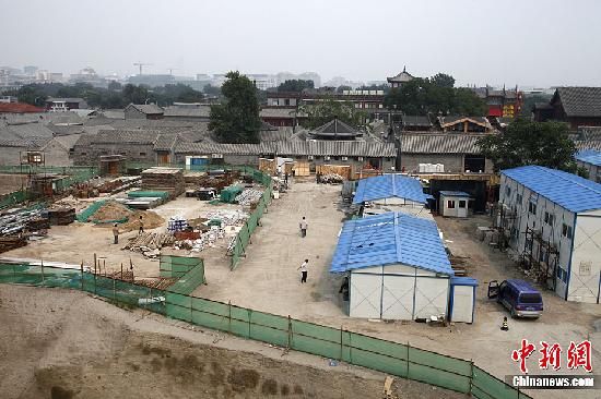 8月24日，刘老根会馆正在施工。中新社发 苏丹 摄