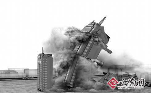 昆明市政府原大楼明日上午爆破