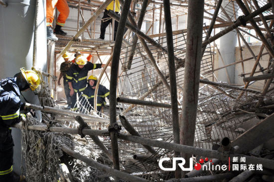 深圳1个工地脚手架坍塌致1死4伤|脚手架|坍塌