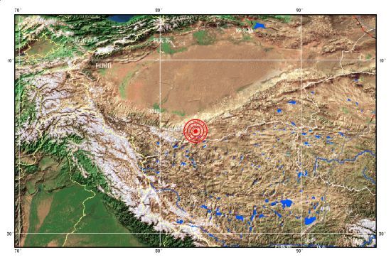 位置图  来源：中国地震信息网