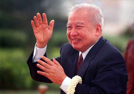 柬埔寨前国王诺罗敦&middot;西哈努克（资料图）