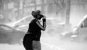 �ڳ���·һ��ʩ�����أ��ﳾ���Ա���·�ϵ����˱�֮��������ϯ��Ӱ���� �̴���/��