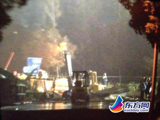 上海江桥生活垃圾焚烧厂发生垮塌 致一死五伤