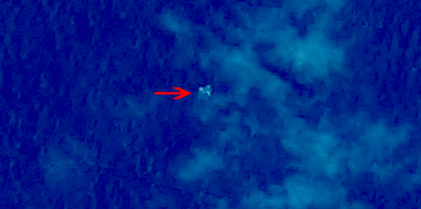 　　图1 疑似漂浮物体1(中国资源卫星应用中心供图)