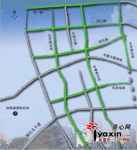 乌鲁木齐高新区(新市区"三纵四横"请您提意见及建议