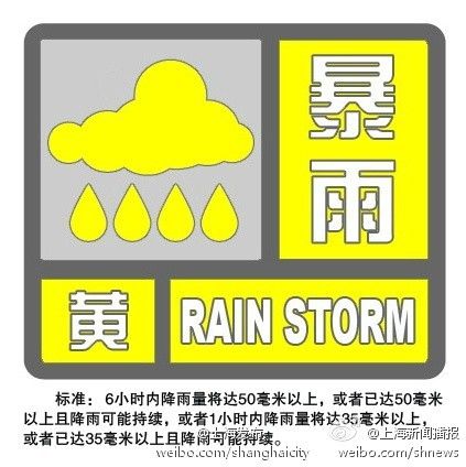 上海中心气象台19时08分发布雷电、暴雨、大