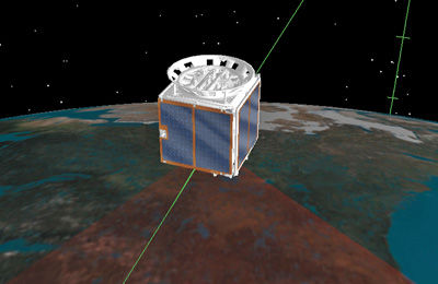 　　图为灵巧通信试验卫星在轨运行示意图。 清华大学―信威通信空天信息网络技术联合研究中心供图