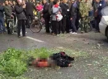 安阳爆炸:一妇女电动车驮运危险品煤气罐 被炸