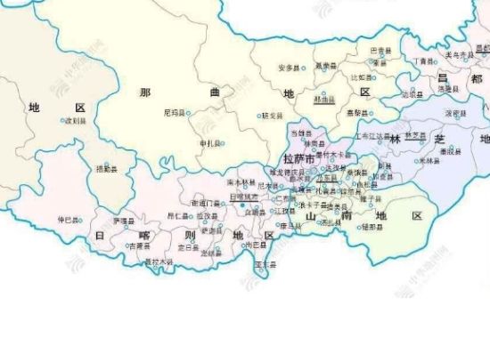 西藏日喀则市的吉隆镇、聂拉木县位置示意图,位于中尼边界。 西藏日喀则市的吉隆镇、聂拉木县位置示意图,位于中尼边界。