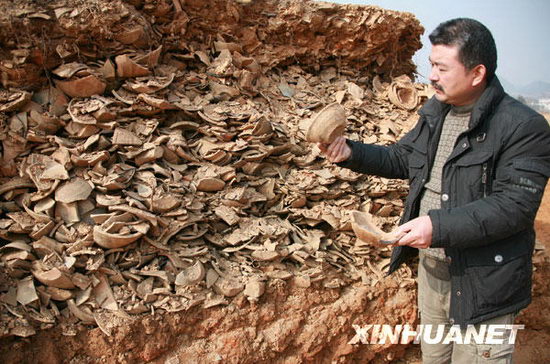 组图:安徽北宋龙窑遗址出土大量青瓷文物