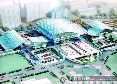 新南宁火车站将成综合性交通枢纽(组图)