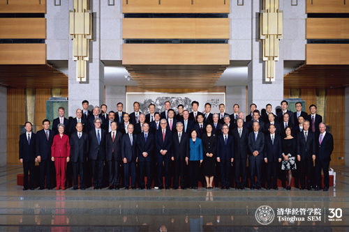 朱镕基会见清华经管学院顾问委员会委员(组图