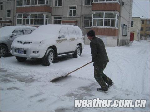 内蒙古呼伦贝尔地区出现大雪天气(组图)_天气预报