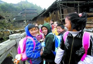 收到爱心包裹之后