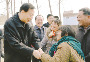 罗志军在泗阳成子湖周边地区调研扶贫开发工作