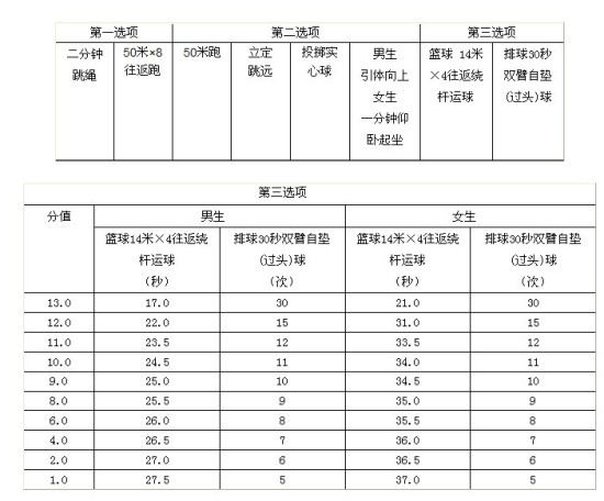 2013年南京中考体育考核项目重作修改 篮、排