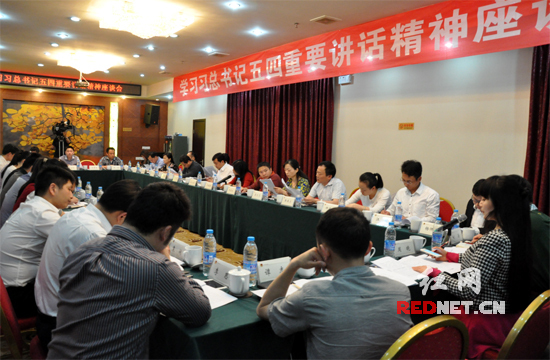 南团省委召开座谈会 学习习近平总书记五四讲话