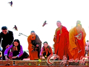 释永信来广州放生祈福