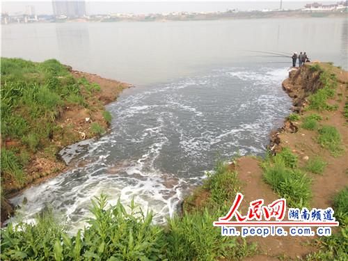 湘潭污水处理厂排出黑水环保局称水质达标