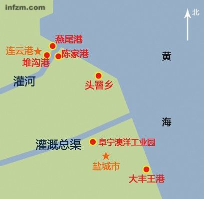 文中所涉黄海沿海化工园区分布图 （肖遥/制图）