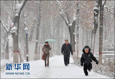 灾害天气齐聚新疆 乌鲁木齐降同期罕见暴雪_天
