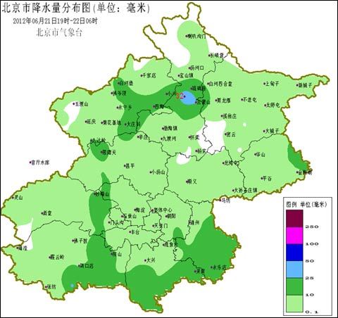 昨晚北京大部降雨 今天夜间北部有雷雨